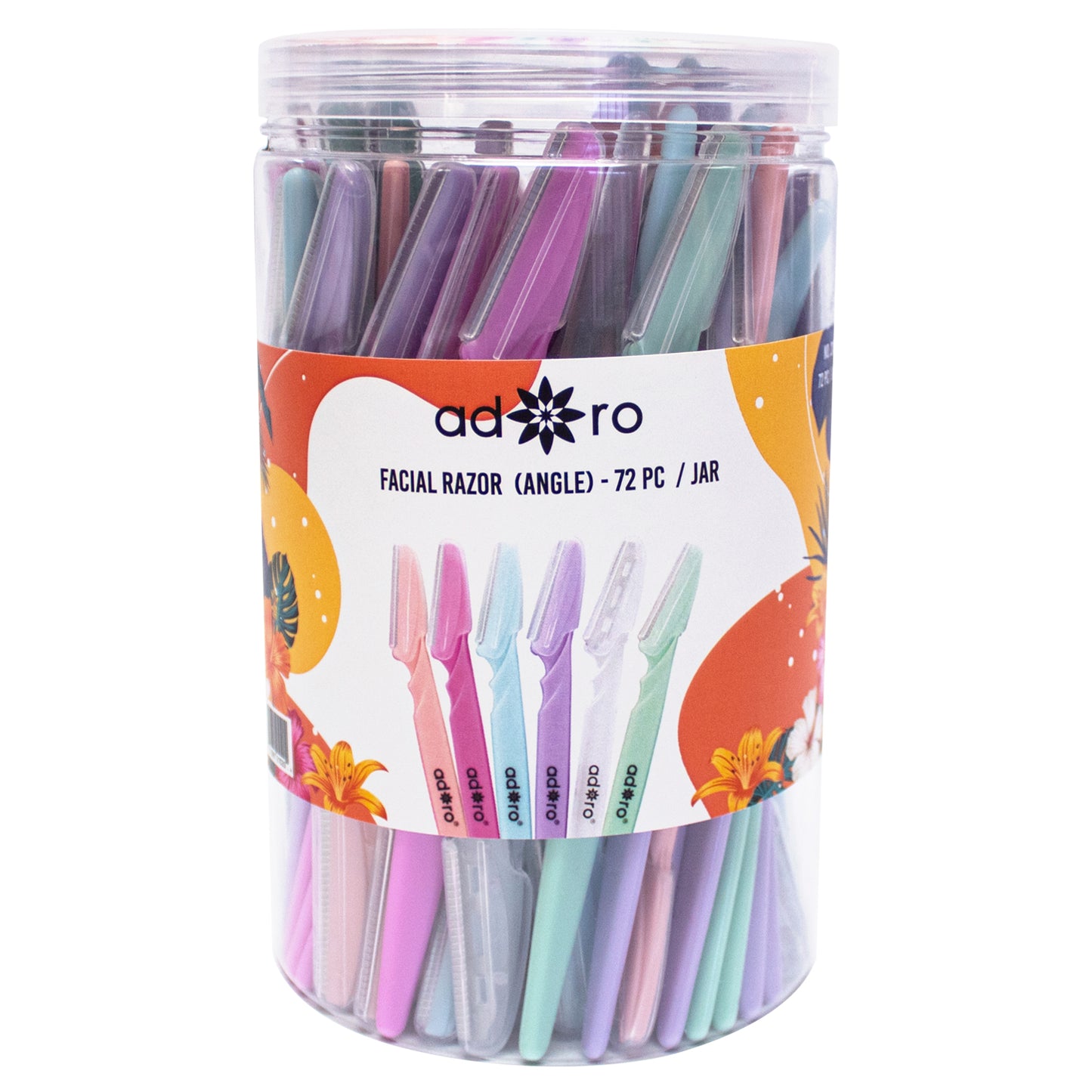 FACIAL RAZOR (ANGLE) - 72 PC / JAR