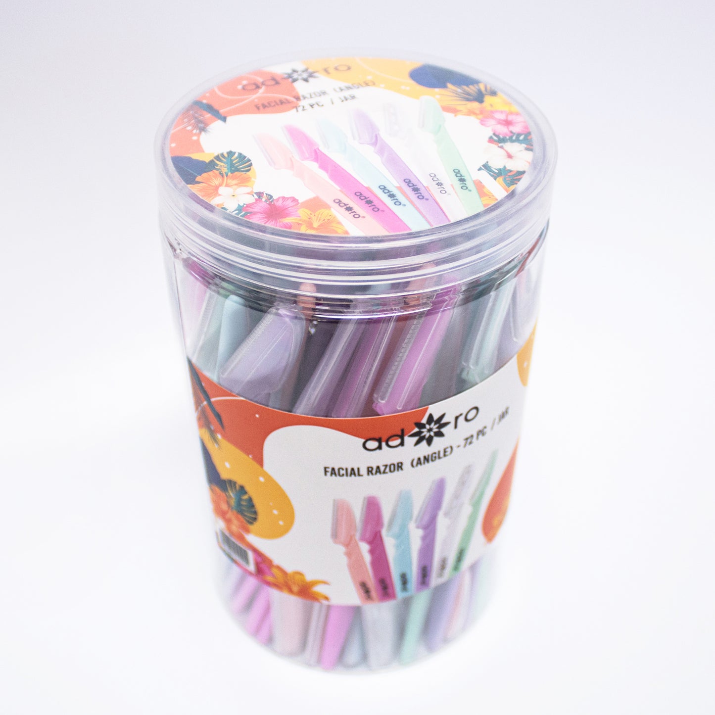 FACIAL RAZOR (ANGLE) - 72 PC / JAR