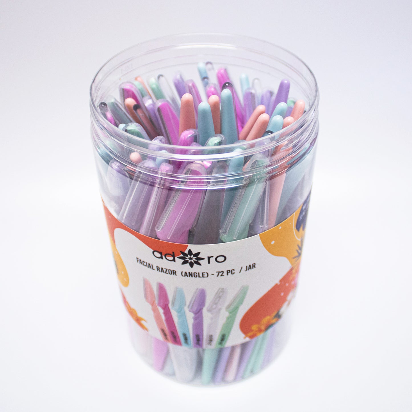 FACIAL RAZOR (ANGLE) - 72 PC / JAR