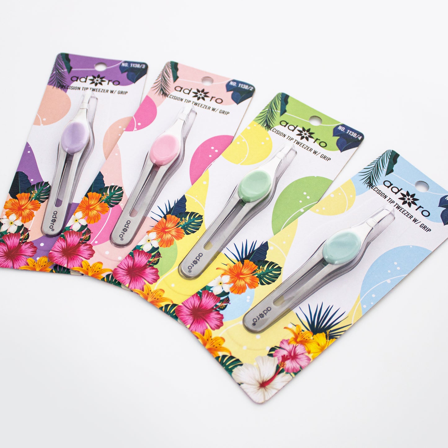 SLANT TIP TWEEZER W. GRIP (LILAC)