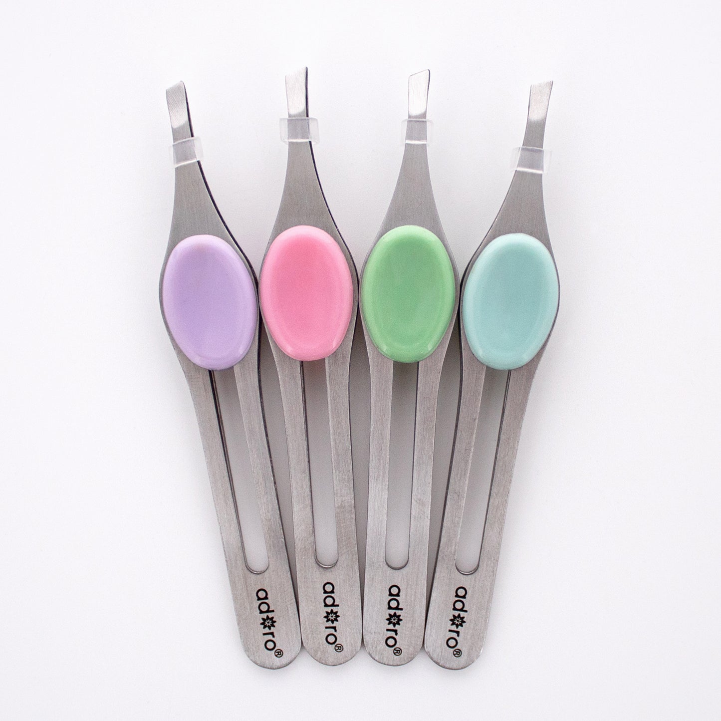 SLANT TIP TWEEZER W. GRIP (LILAC)