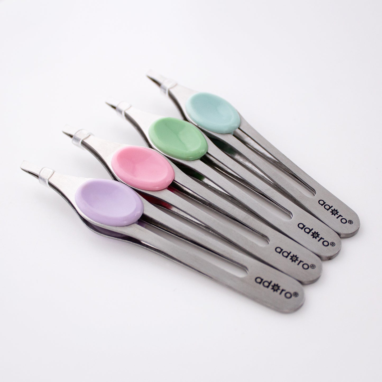 SLANT TIP TWEEZER W. GRIP (LILAC)