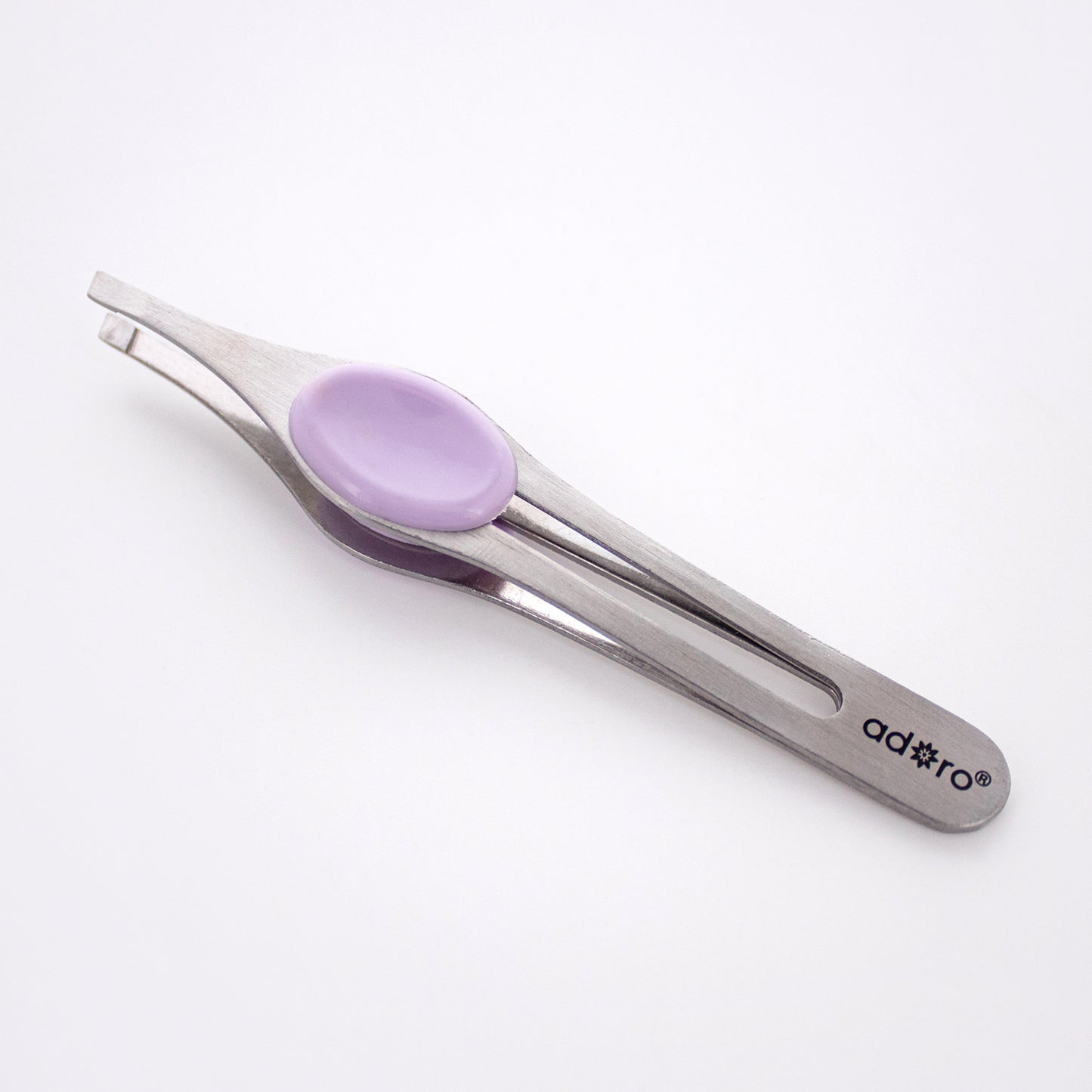 SLANT TIP TWEEZER W. GRIP (LILAC)