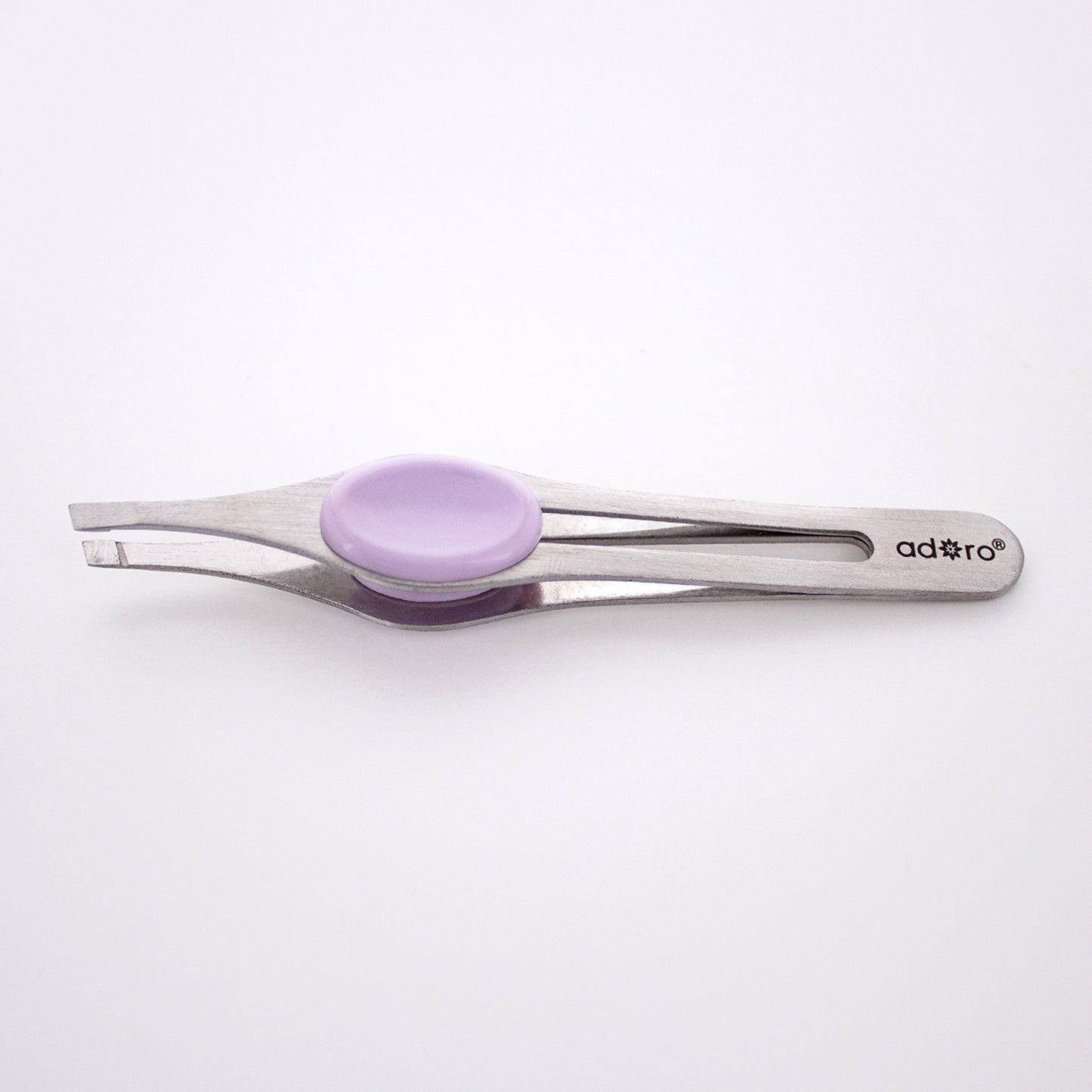 SLANT TIP TWEEZER W. GRIP (LILAC)