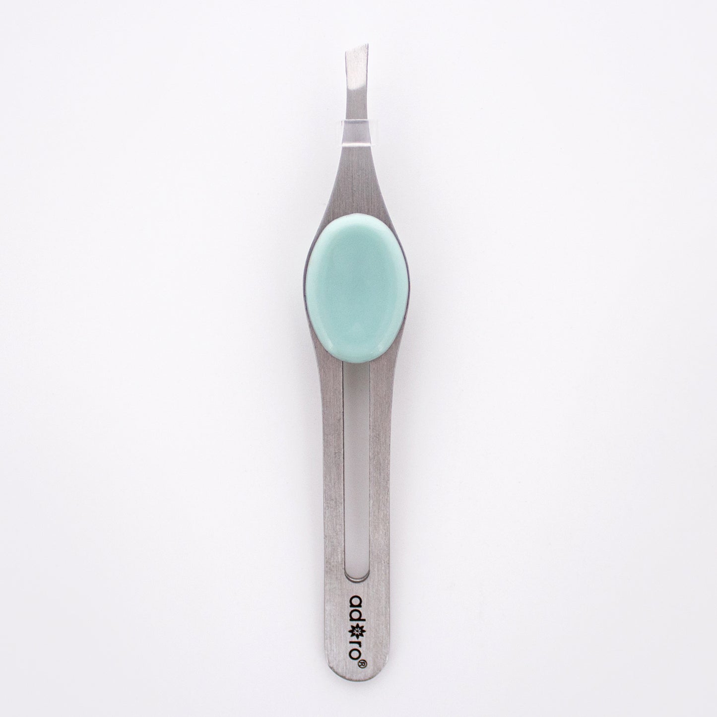 SLANT TIP TWEEZER W. GRIP (GLACIER BLUE)