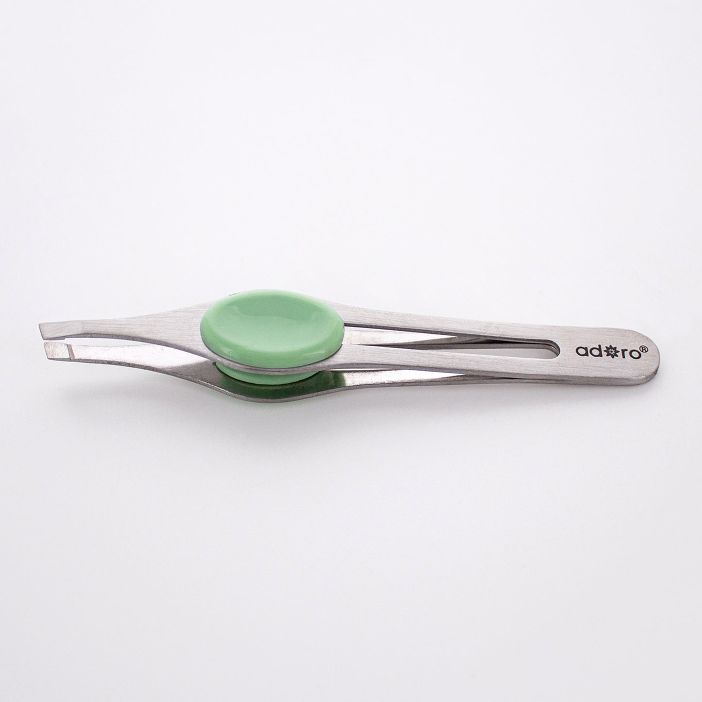 SLANT TIP TWEEZER W. GRIP (JADE)