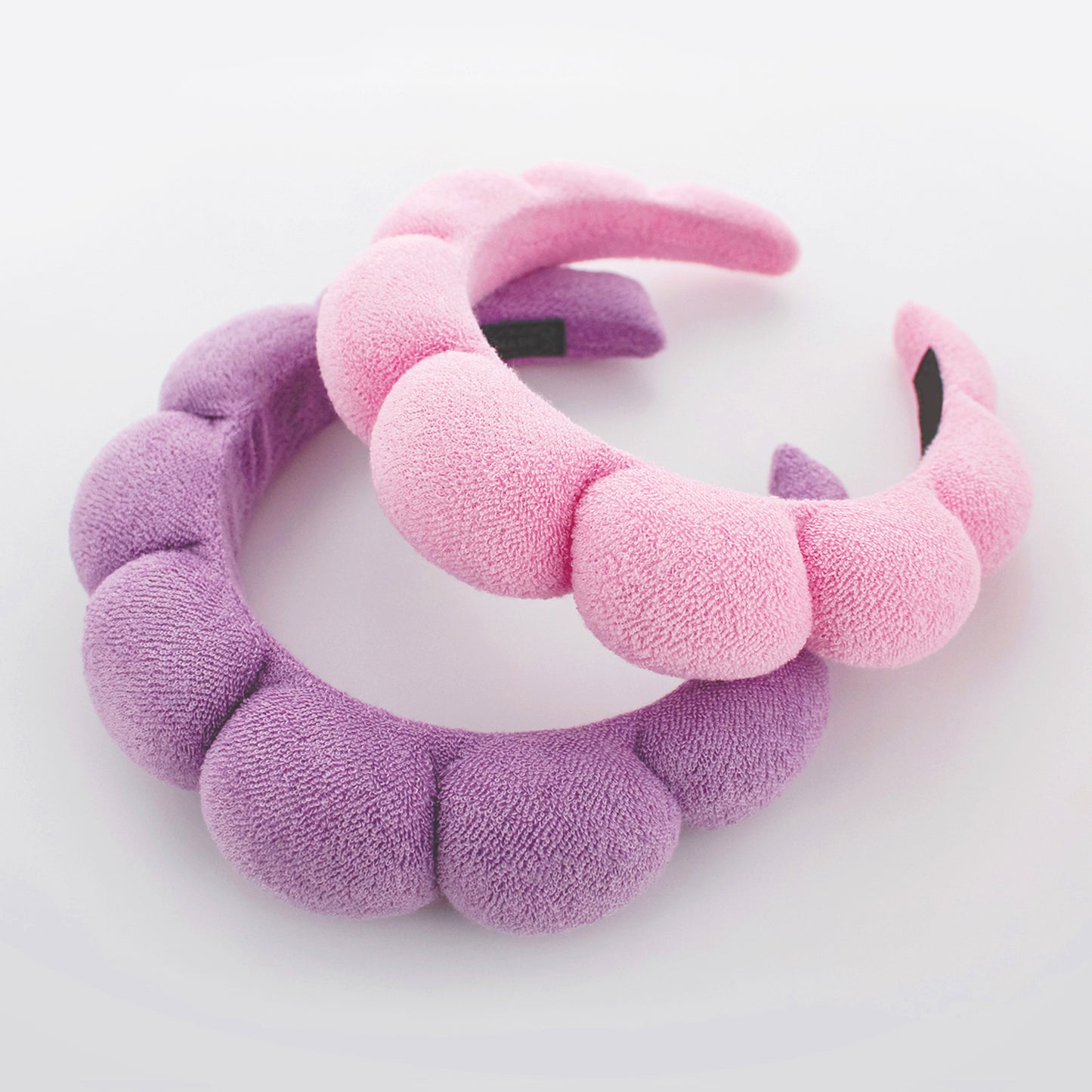 PUFFY HEAD BAND W/ WRIST SCRUNCHIE (LAVENDER)