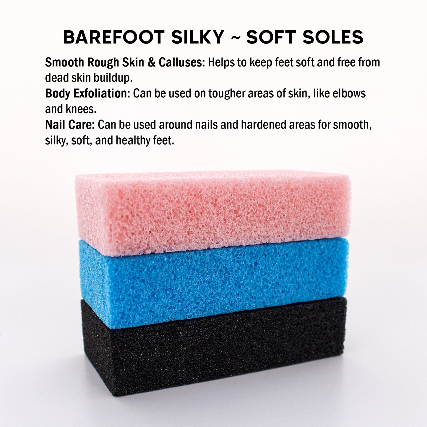 3PC PUMICE PAD (PINK/ BLUE/ GREY)