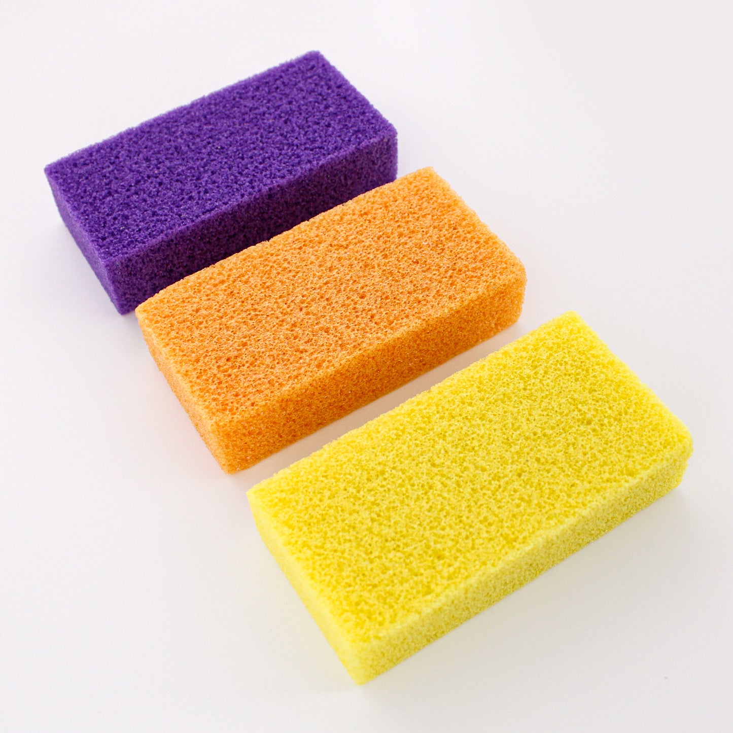 3PC PUMICE PAD (ORANGE/PURPLE/YELLOW)