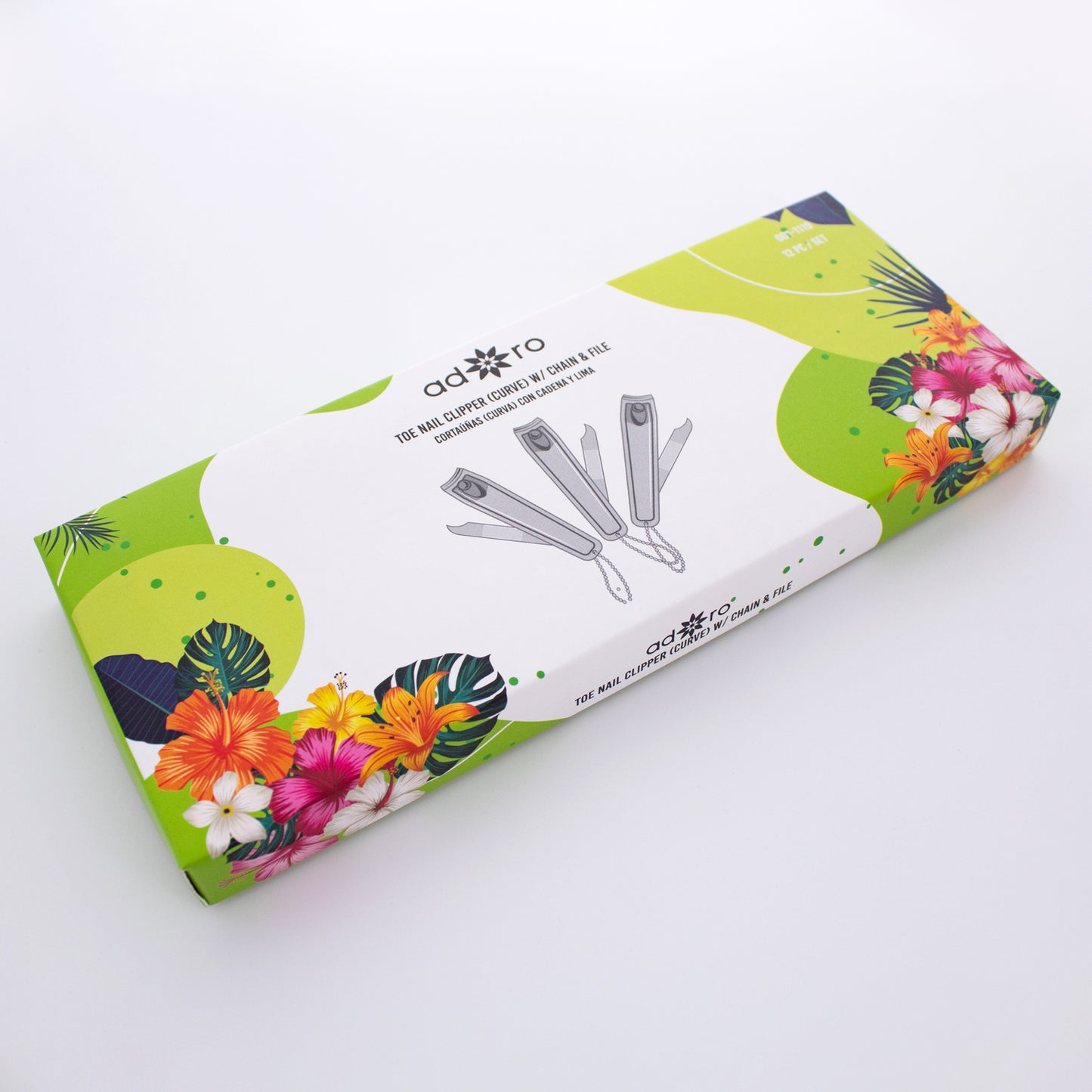 TOE NAIL CLIPPER : CURVE - BOX - 12 PC SET