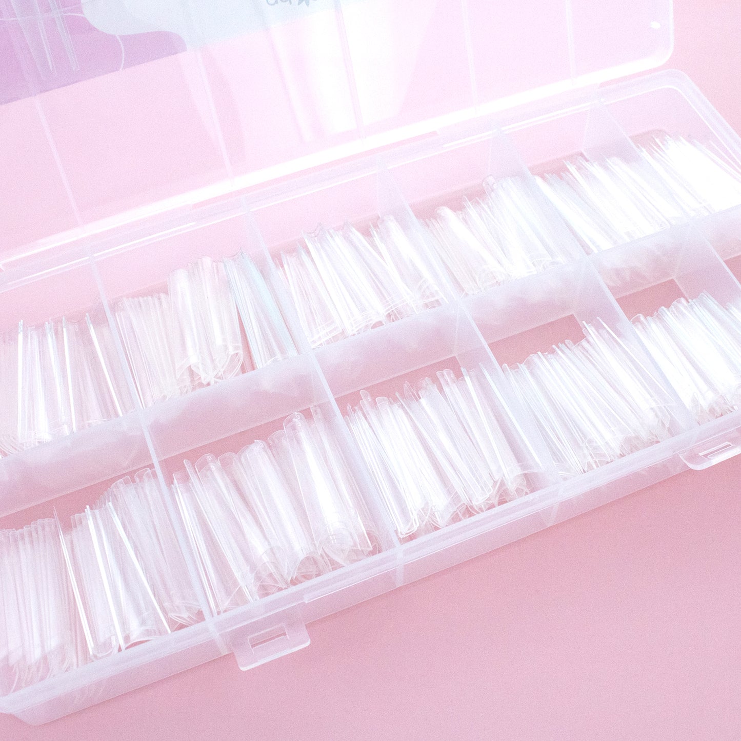 FLEXI' FIT SOFT GEL TIPS - XXL COFFIN (BALLERINA) TIPS 600PCS