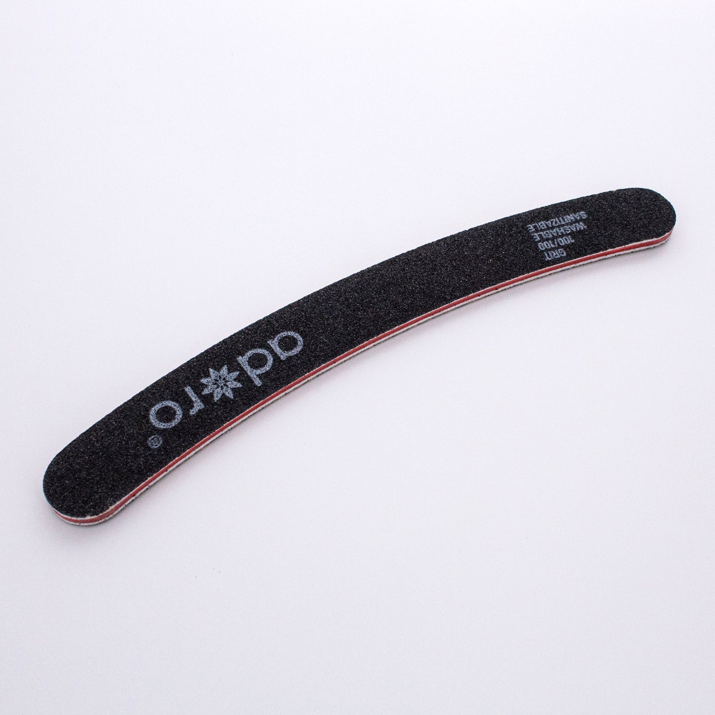 2-WAY CURVED BLACK EMERY BOARD GRIT 100 : 50PC/PACK