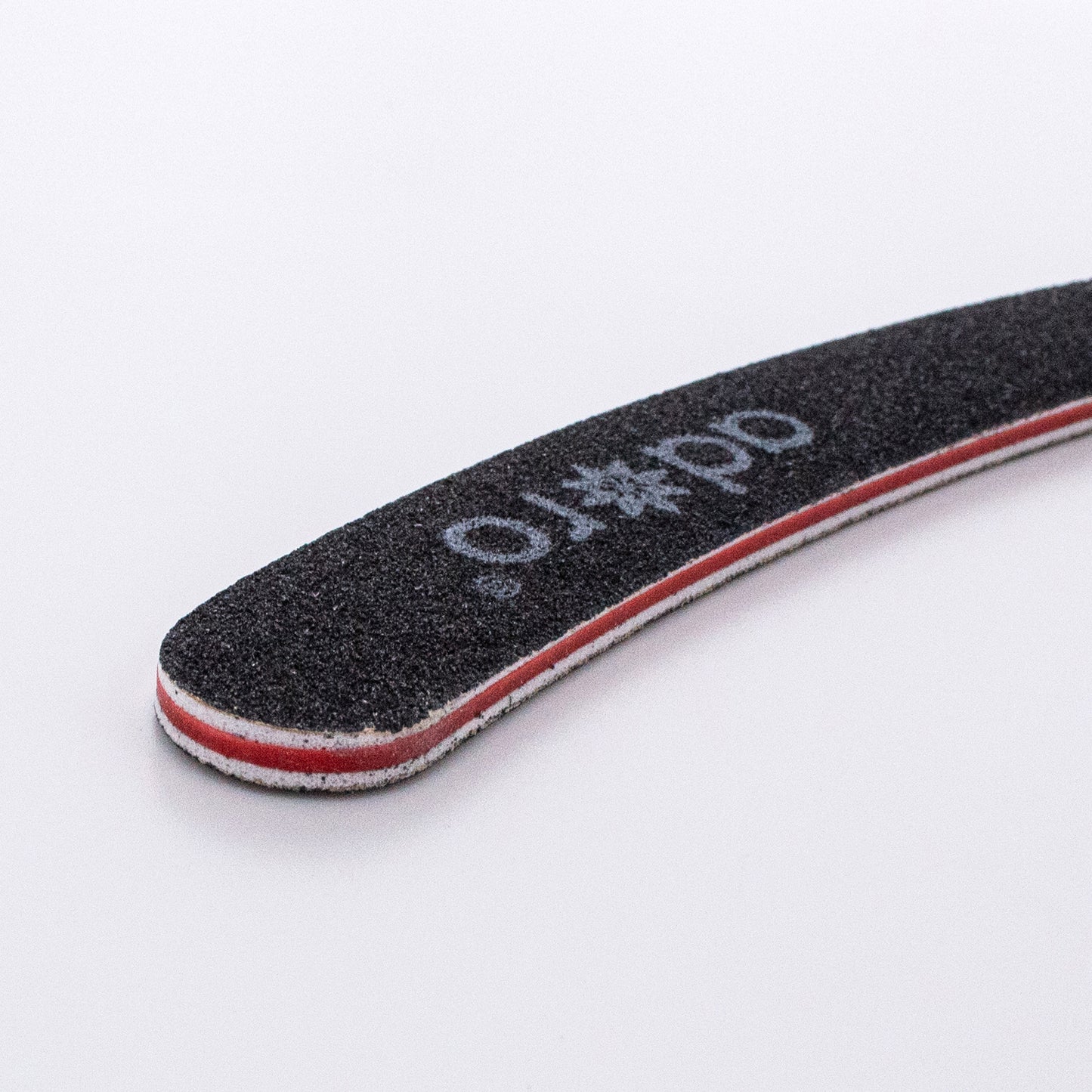 2-WAY CURVED BLACK EMERY BOARD GRIT 100 : 50PC/PACK