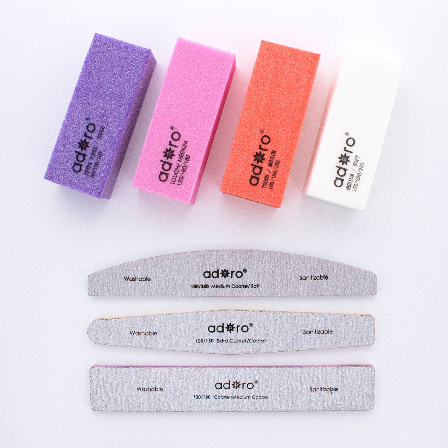 PROFESSIONAL NAIL FILE COLLECTION: 8PC SET