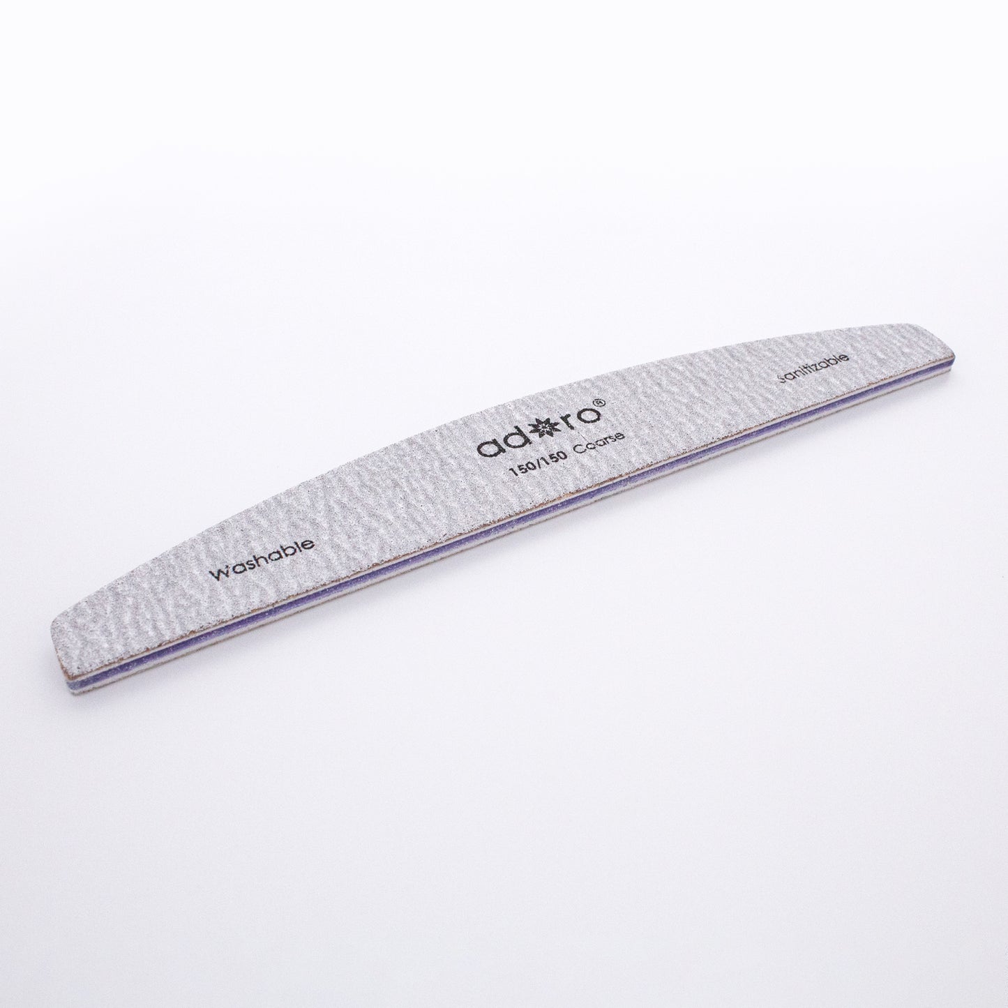 HALF MOON NAIL FILE ZEBRA GRIT 180/180 : 50PC/PACK