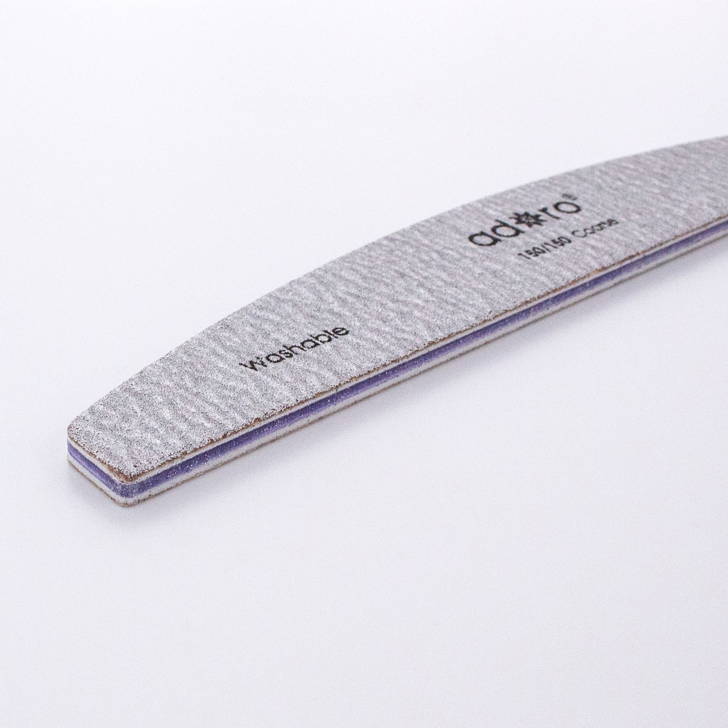 HALF MOON NAIL FILE ZEBRA GRIT 180/180 : 50PC/PACK