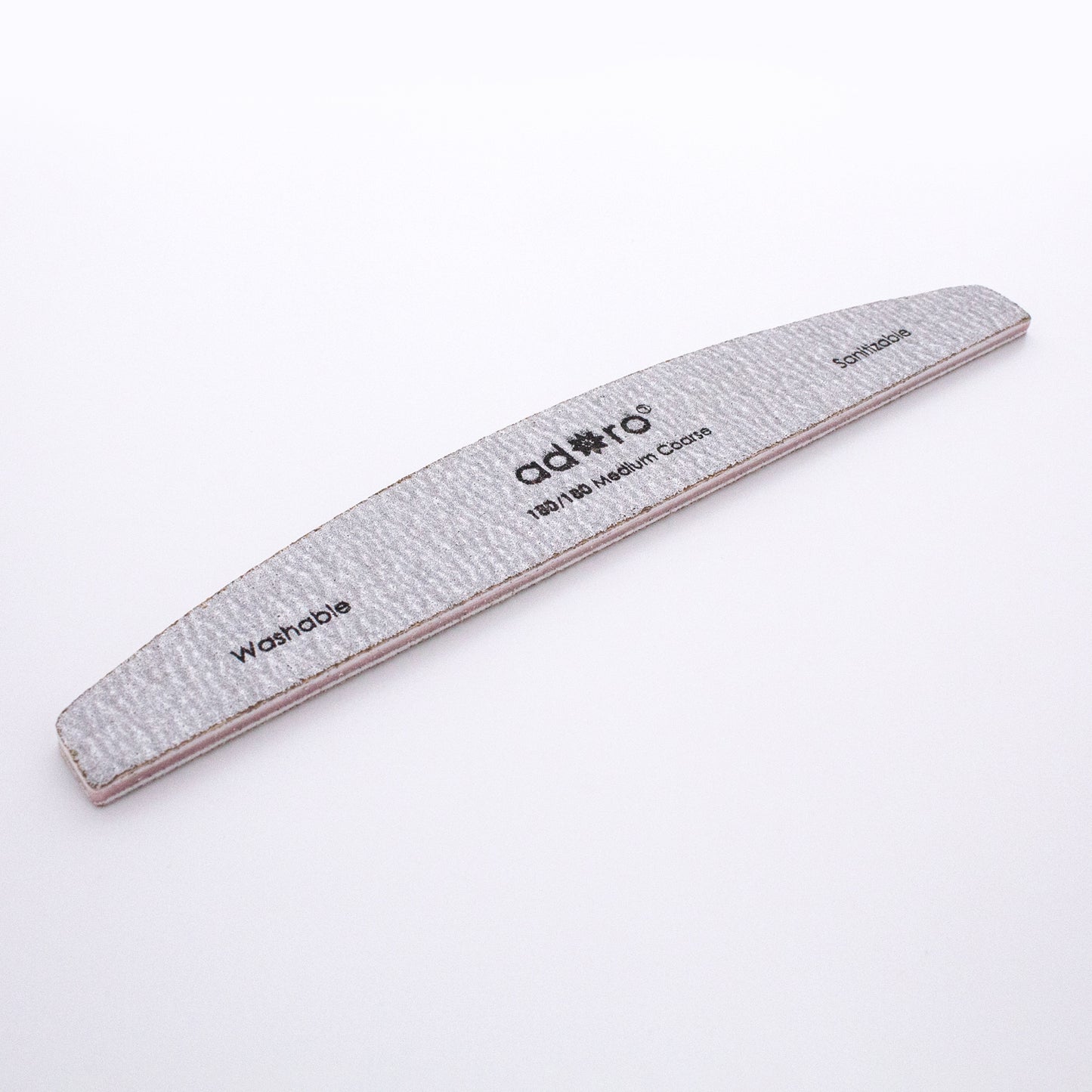HALF MOON NAIL FILE ZEBRA GRIT 150/150 : 50PC/PACK
