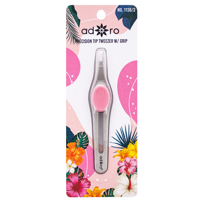 SLANT TIP TWEEZER W. GRIP (BUBBLE GUM)