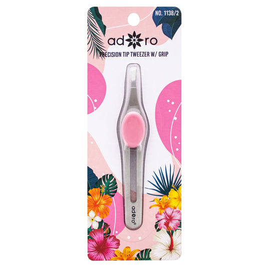 SLANT TIP TWEEZER W. GRIP (BUBBLE GUM)