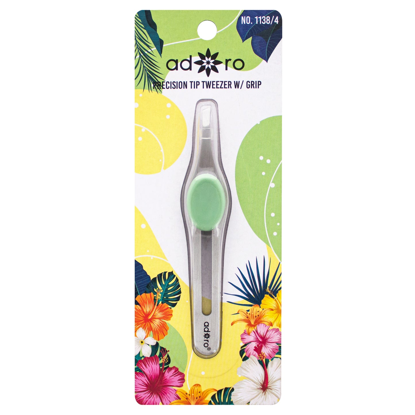 SLANT TIP TWEEZER W. GRIP (BUBBLE GUM)