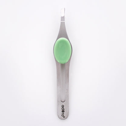SLANT TIP TWEEZER W. GRIP (JADE)
