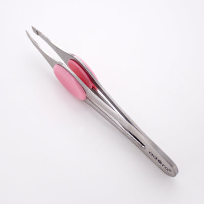 SLANT TIP TWEEZER W. GRIP (BUBBLE GUM)