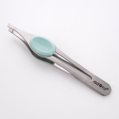 SLANT TIP TWEEZER W. GRIP (GLACIER BLUE)