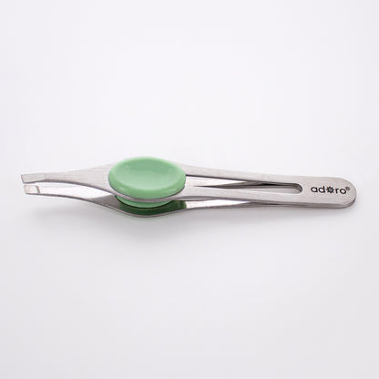 SLANT TIP TWEEZER W. GRIP (JADE)