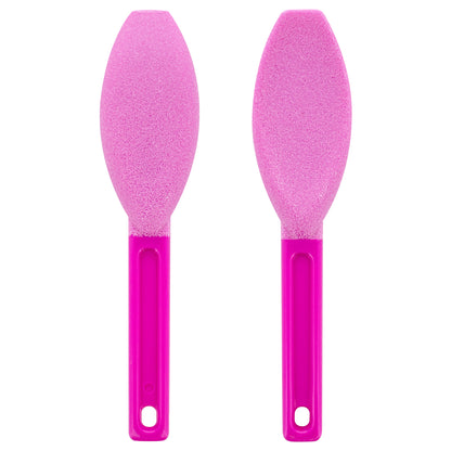 EXFOLITATING CONCAVE FOOT SCRUB WITH HANDLE