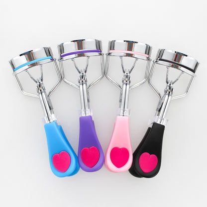 EYELASH CURLER W/ HEART GRIP (PINK)