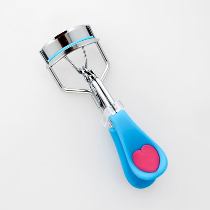 EYELASH CURLER W/ HEART GRIP (BLUE)