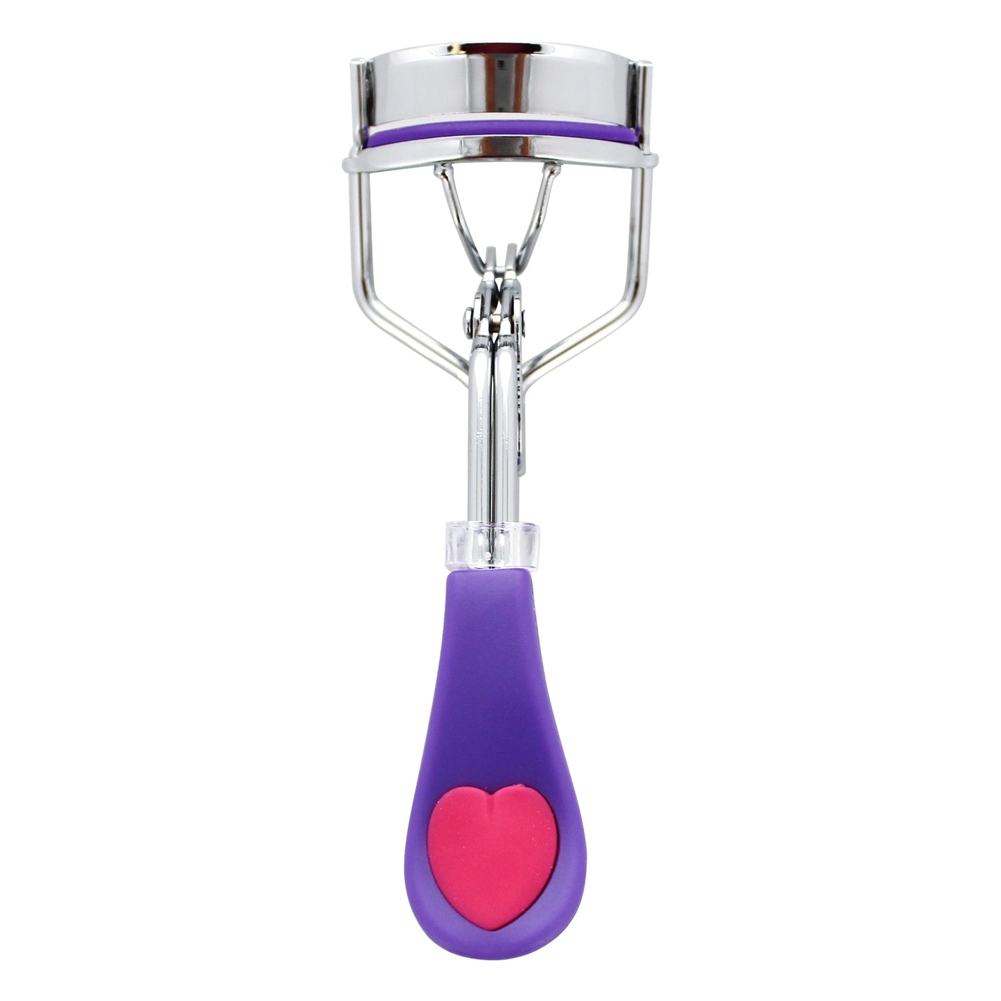 EYELASH CURLER W/ HEART GRIP (PURPLE)