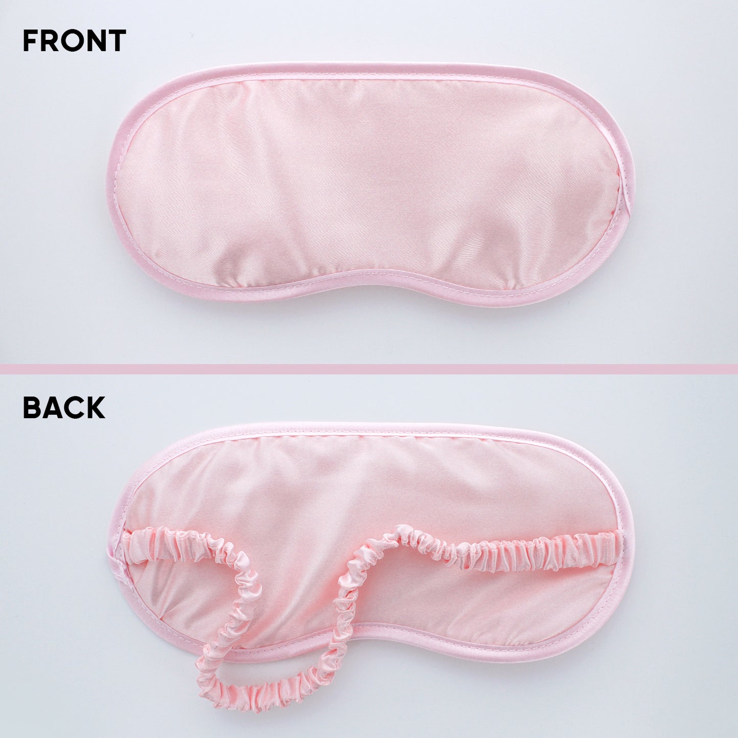 SLEEP SATIN EYEMASK W/ HAIR SCRUNCHIE (BLUSH)