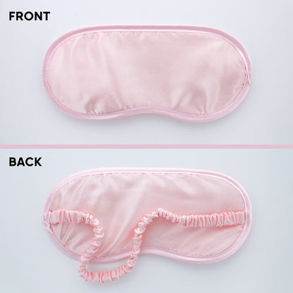 SLEEP SATIN EYEMASK W/ HAIR SCRUNCHIE (BLUSH)