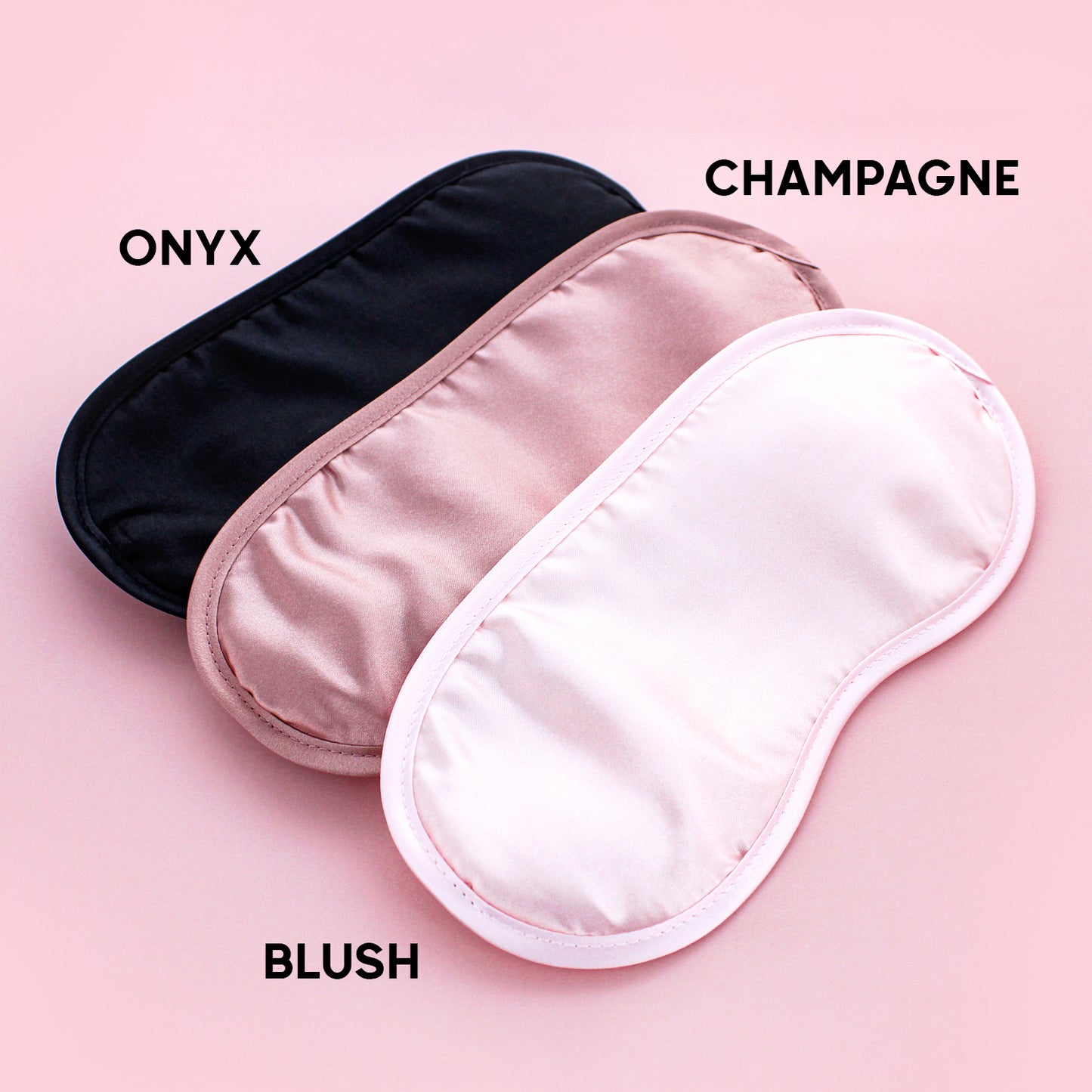 SLEEP SATIN EYEMASK W/ HAIR SCRUNCHIE (CHAMPAGNE)