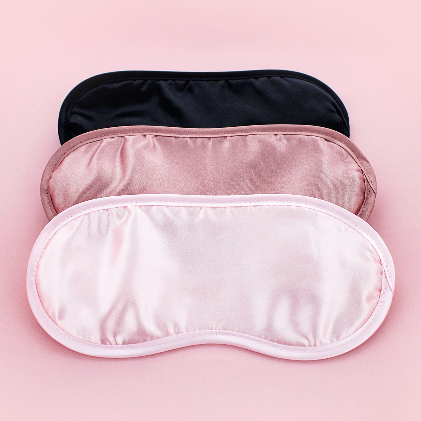 SLEEP SATIN EYEMASK W/ HAIR SCRUNCHIE (BLUSH)