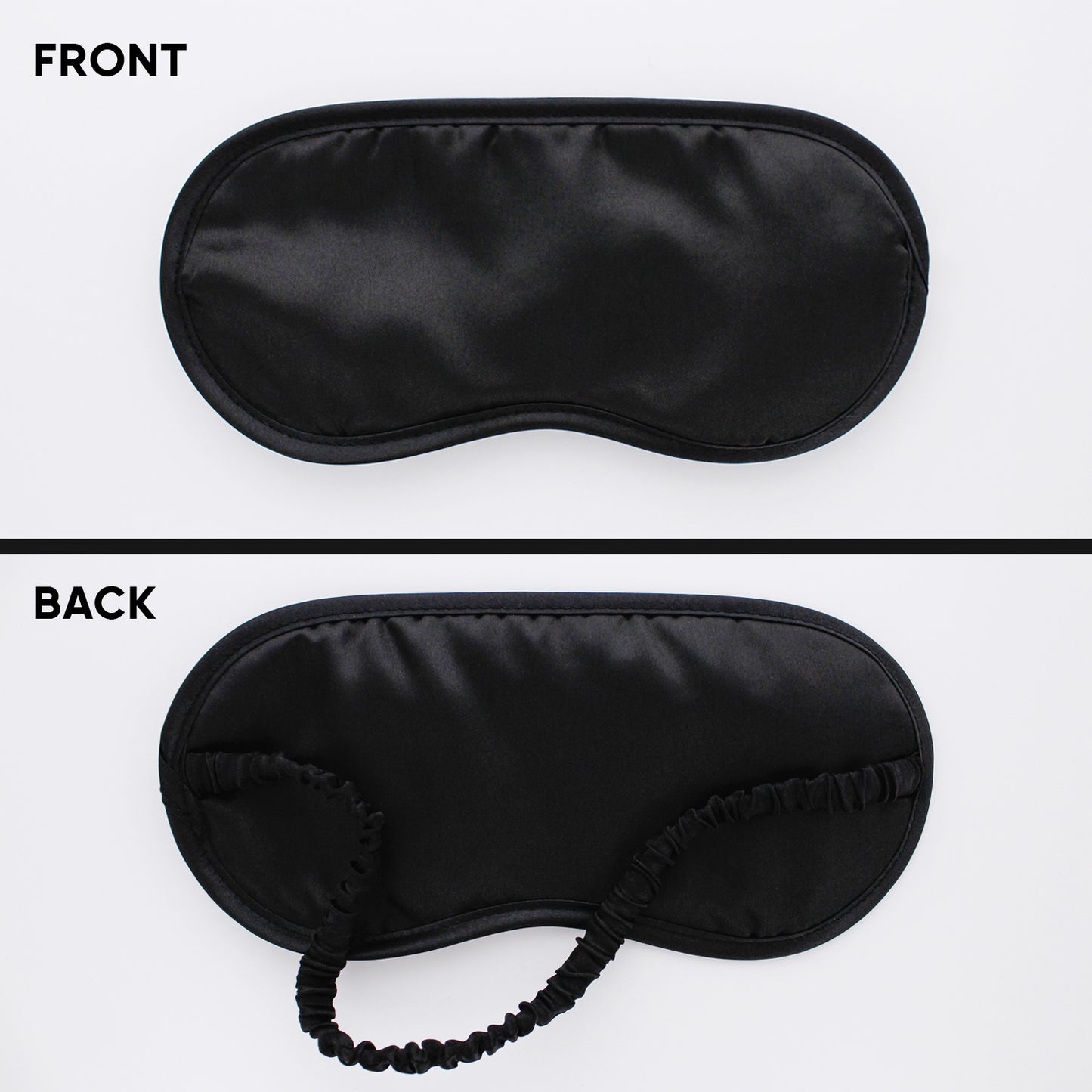 SLEEP SATIN EYEMASK W/ HAIR SCRUNCHIE (ONYX)