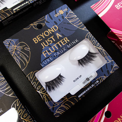 BEYOND JUST A FLUTTER with LASH ADHESIVE (GLOW UP)