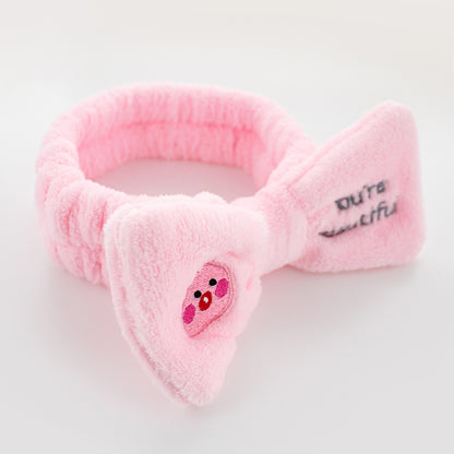 DREAMY SPA BOW - HEAD BAND (BLUSH)