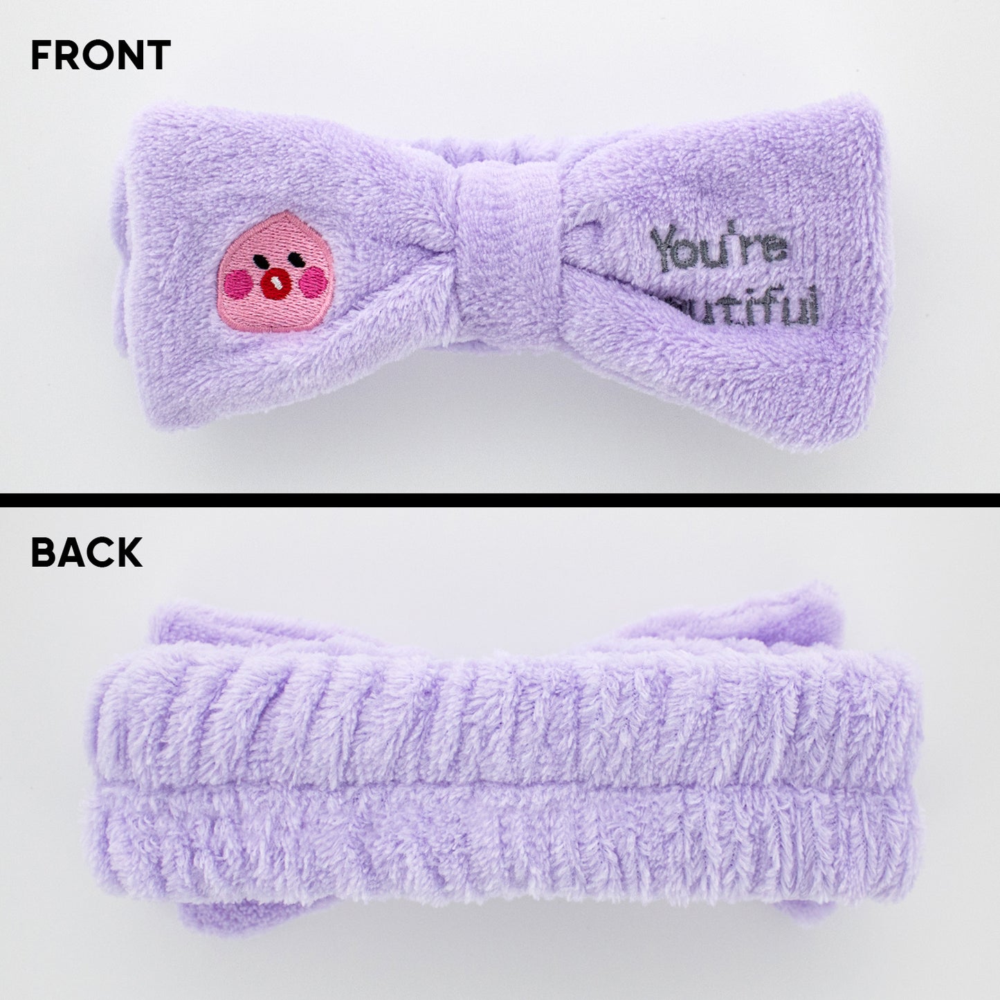 DREAMY SPA BOW - HEAD BAND (LAVENDER)