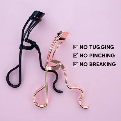 OPEN HANDLE EYELASH CURLER (BLACK)