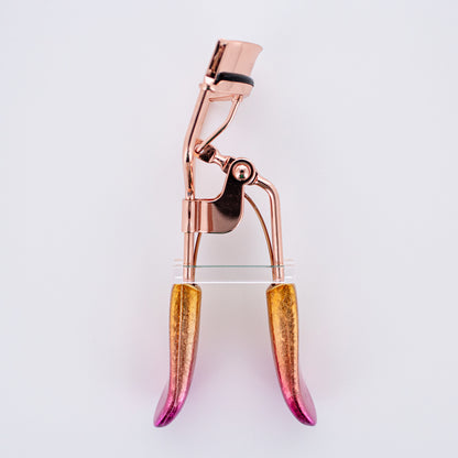 EYELASH CURLER W/ SPECIAL EFFECT (PINK & GOLD)