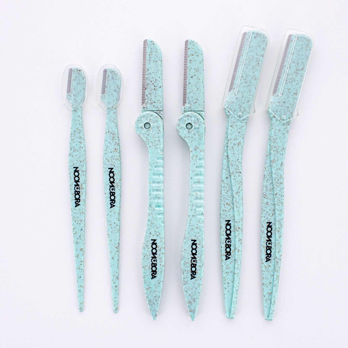 ECO LINE : WHEAT GRASS 6 PC ASSORTED EYEBROW RAZOR (LAVENDER)