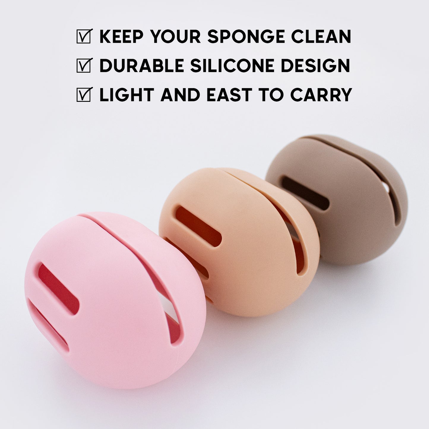 EGGY! SILICONE BLENDING SPONGE HOLDER (MINK)