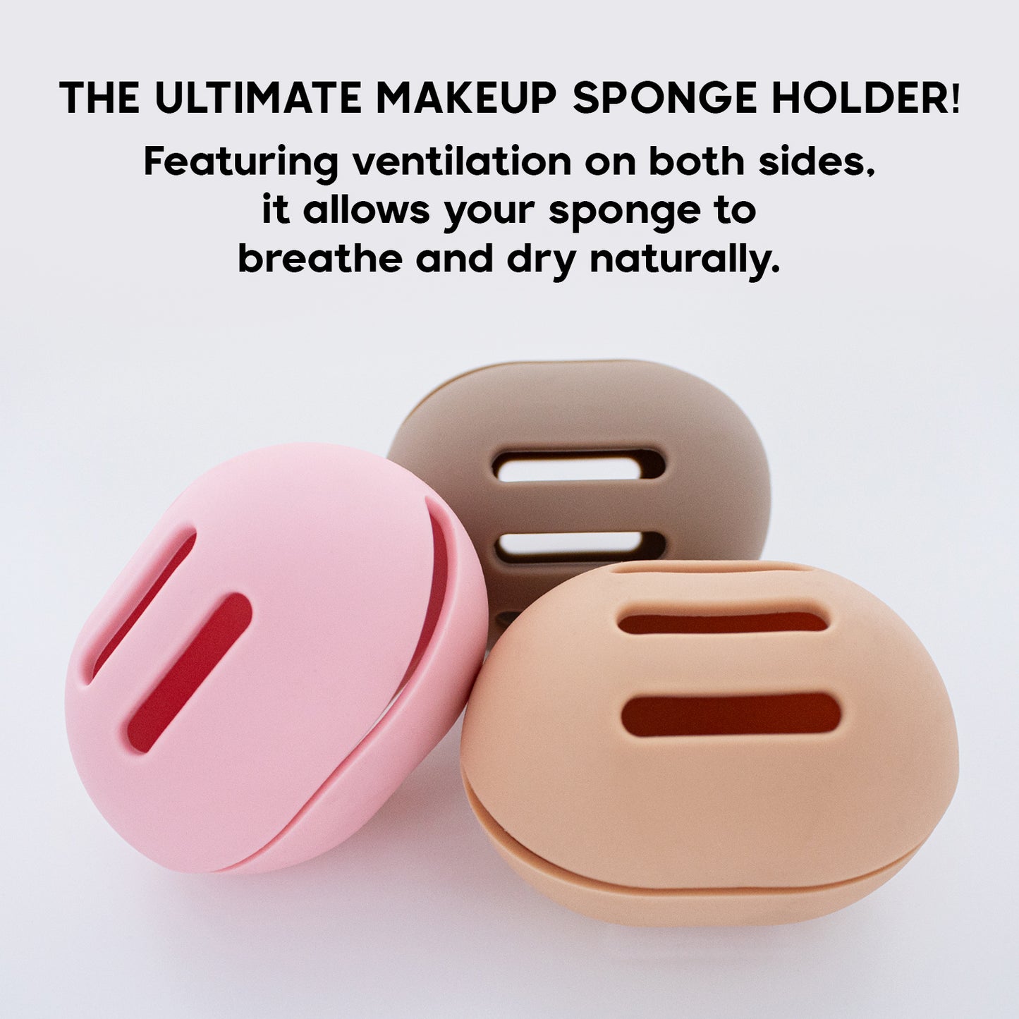 EGGY! SILICONE BLENDING SPONGE HOLDER (NATURAL)