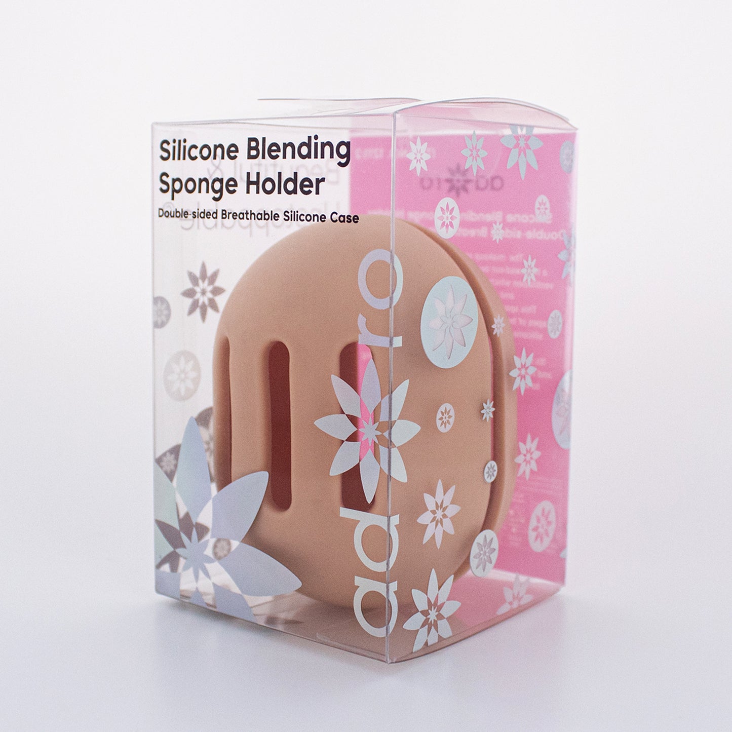 EGGY! SILICONE BLENDING SPONGE HOLDER (NATURAL)