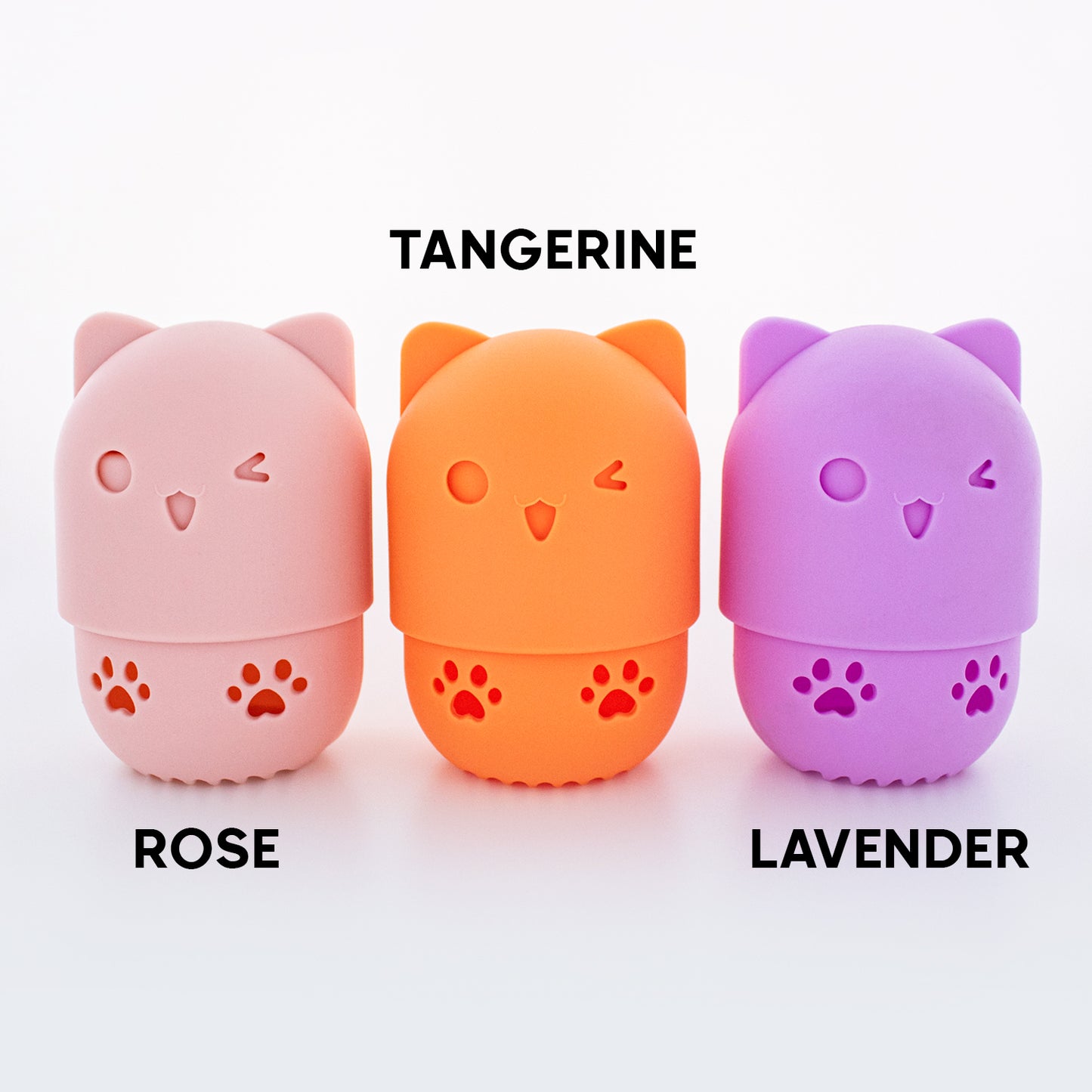 CAT SILICONE - BLENDING SPONGE HOLDER (TANGERINE)