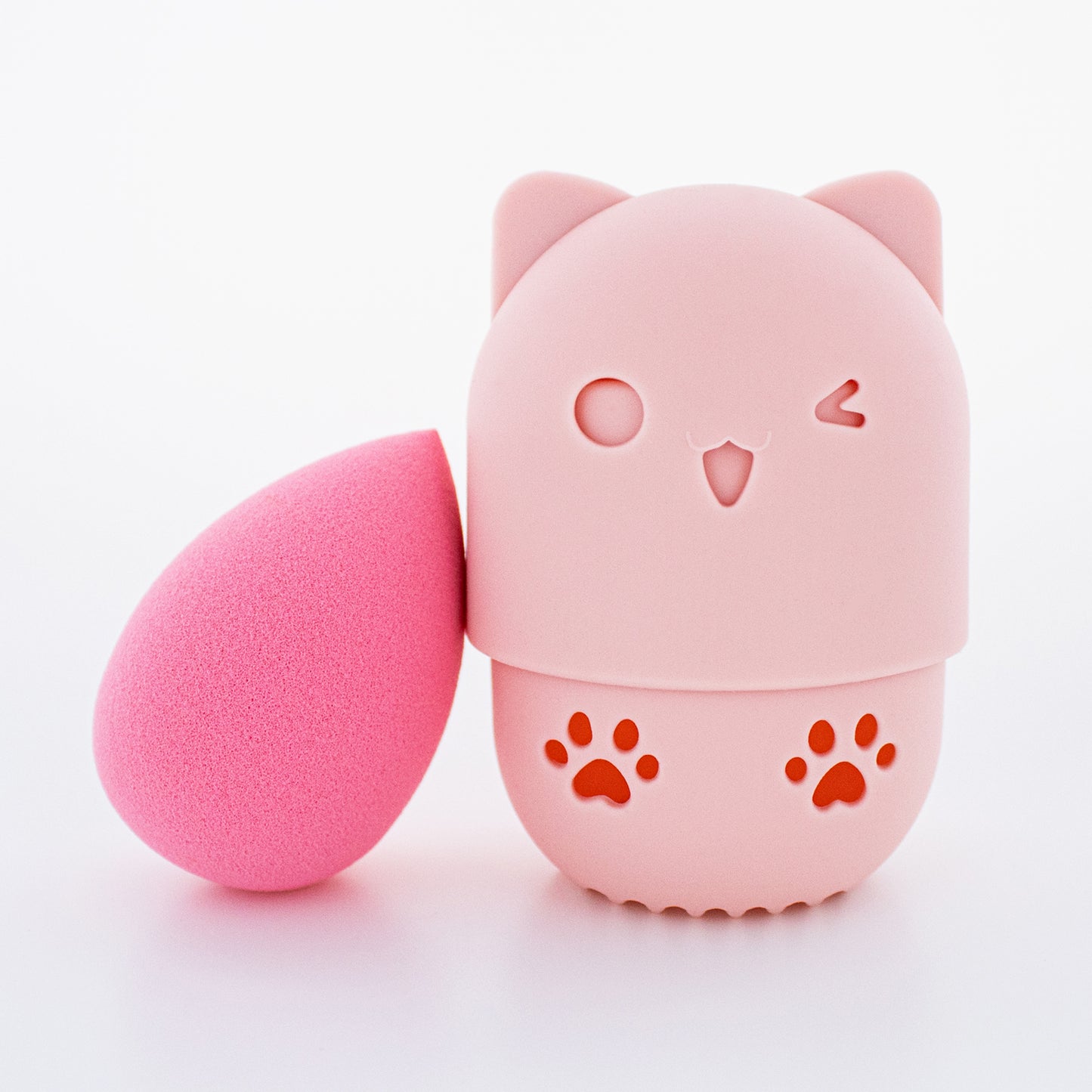 CAT SILICONE - BLENDING SPONGE HOLDER (ROSE)