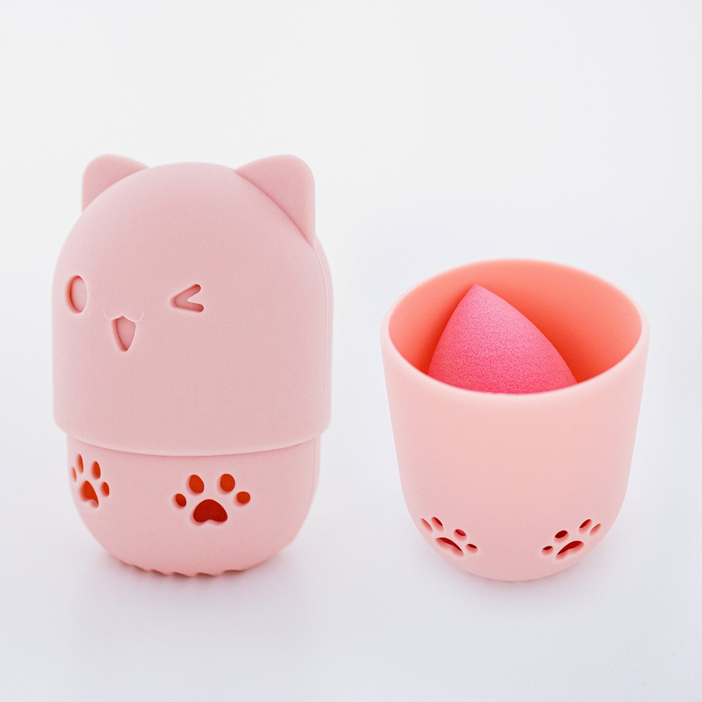 CAT SILICONE - BLENDING SPONGE HOLDER (ROSE)