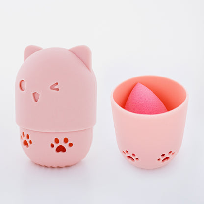 CAT SILICONE - BLENDING SPONGE HOLDER (ROSE)